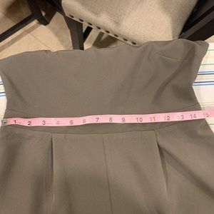 Romper, w/1/2 cape, #143, back zip, green